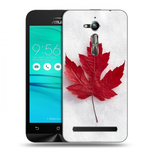 Дизайнерский пластиковый чехол для ASUS ZenFone Go ZB500KL Флаг Канады