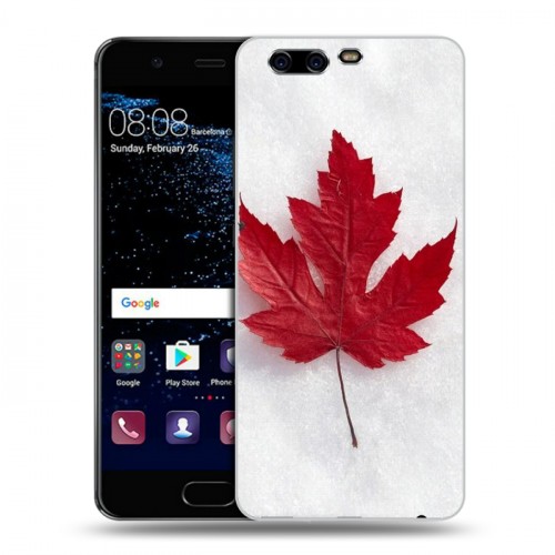 Дизайнерский пластиковый чехол для Huawei P10 Флаг Канады