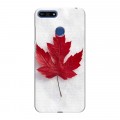 Дизайнерский силиконовый чехол для Huawei Honor 7A Pro Флаг Канады