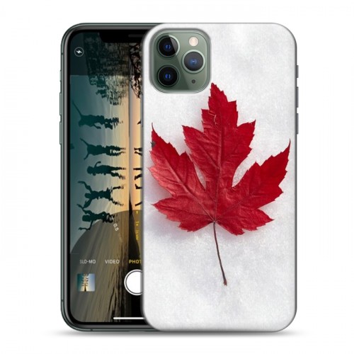 Дизайнерский пластиковый чехол для Iphone 11 Pro Флаг Канады