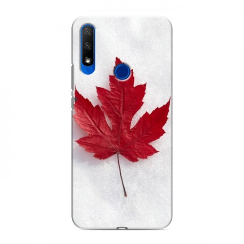 Дизайнерский силиконовый с усиленными углами чехол для Huawei Honor 9X Флаг Канады