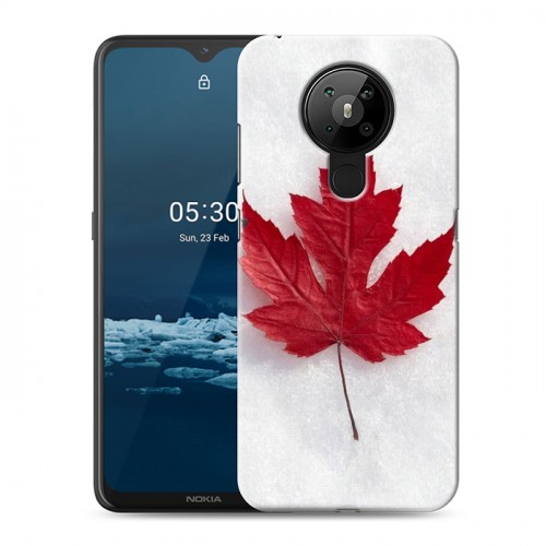 Дизайнерский пластиковый чехол для Nokia 5.3 Флаг Канады