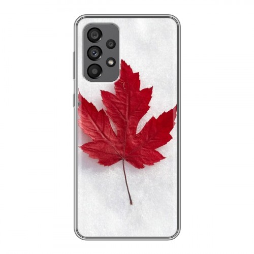 Дизайнерский силиконовый чехол для Samsung Galaxy A73 5G Флаг Канады
