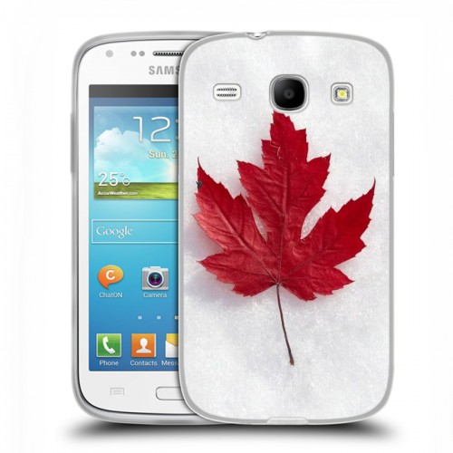 Дизайнерский силиконовый чехол для Samsung Galaxy Core Флаг Канады