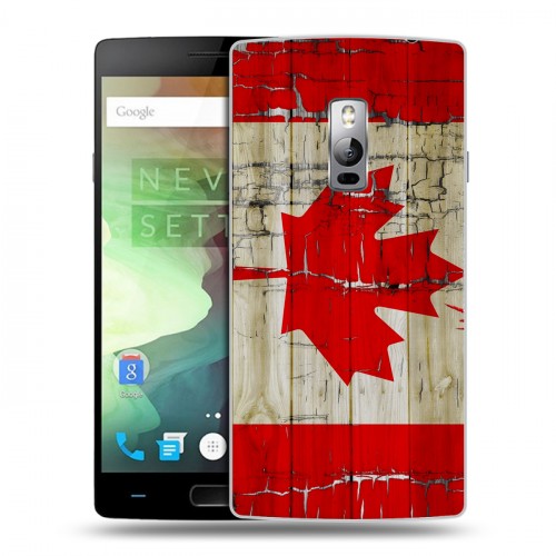 Дизайнерский пластиковый чехол для OnePlus 2 Флаг Канады