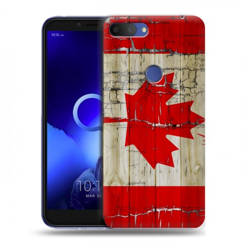 Дизайнерский пластиковый чехол для Alcatel 1S (2019) Флаг Канады