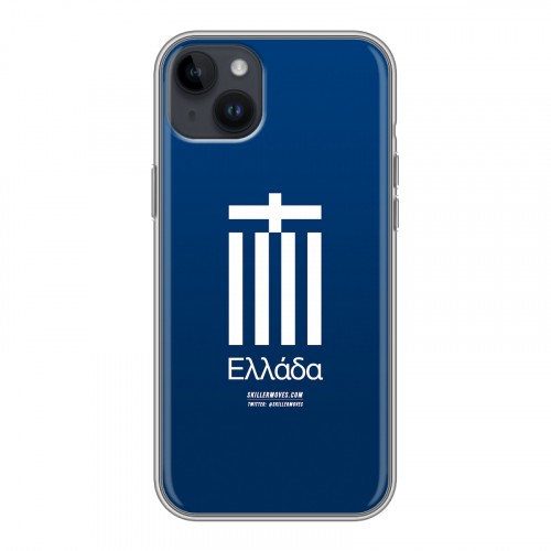 Дизайнерский пластиковый чехол для Iphone 14 Plus Флаг Греции
