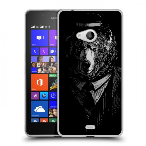 Дизайнерский пластиковый чехол для Microsoft Lumia 540 Хищные джентльмены