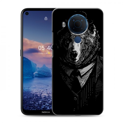 Дизайнерский силиконовый чехол для Nokia 5.4 Хищные джентльмены