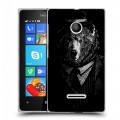 Дизайнерский пластиковый чехол для Microsoft Lumia 435 Хищные джентльмены