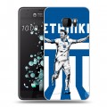Дизайнерский пластиковый чехол для HTC U Ultra Флаг Греции