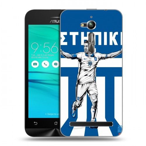 Дизайнерский пластиковый чехол для ASUS ZenFone Go ZB500KL Флаг Греции