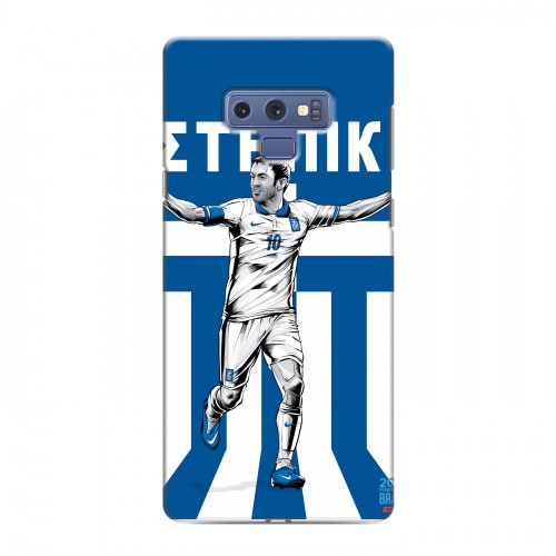 Дизайнерский силиконовый с усиленными углами чехол для Samsung Galaxy Note 9 Флаг Греции