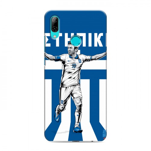 Дизайнерский пластиковый чехол для Huawei P Smart (2019) Флаг Греции