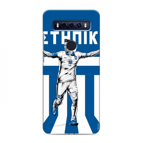 Дизайнерский пластиковый чехол для TCL 10 SE Флаг Греции