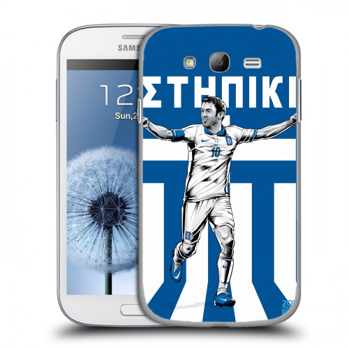 Дизайнерский пластиковый чехол для Samsung Galaxy Grand Флаг Греции