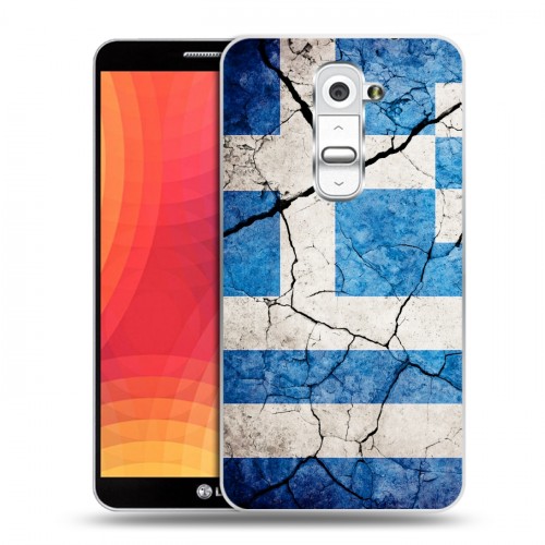Дизайнерский силиконовый чехол для LG Optimus G2 Флаг Греции