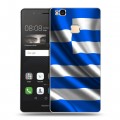 Дизайнерский пластиковый чехол для Huawei P9 Lite Флаг Греции