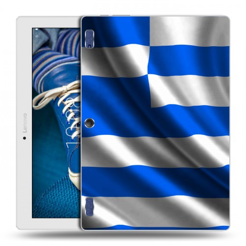 Дизайнерский силиконовый чехол для Lenovo Tab 2 A10-30 Флаг Греции