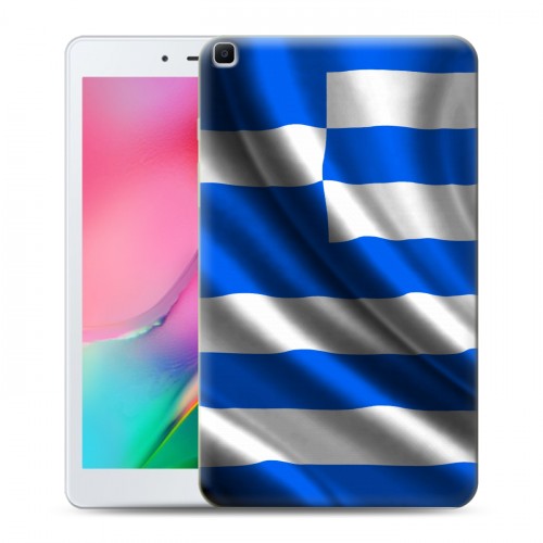 Дизайнерский силиконовый чехол для Samsung Galaxy Tab A 8.0 (2019) Флаг Греции