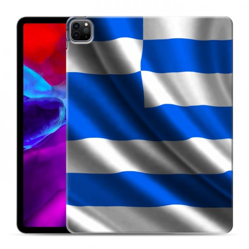 Дизайнерский пластиковый чехол для Ipad Pro 12.9 (2020) Флаг Греции