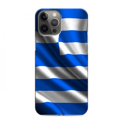 Дизайнерский силиконовый чехол для Iphone 12 Pro Max Флаг Греции
