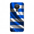 Дизайнерский силиконовый с усиленными углами чехол для Nokia 1.4 Флаг Греции