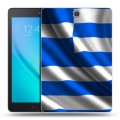 Дизайнерский силиконовый чехол для Samsung Galaxy Tab A 9.7 Флаг Греции