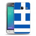 Дизайнерский силиконовый чехол для Samsung Galaxy J1 mini (2016) Флаг Греции