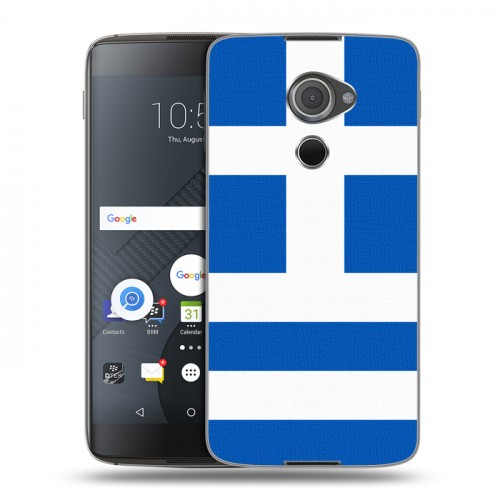 Дизайнерский пластиковый чехол для Blackberry DTEK60 Флаг Греции