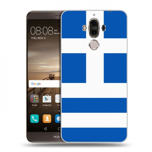 Дизайнерский пластиковый чехол для Huawei Mate 9 Флаг Греции