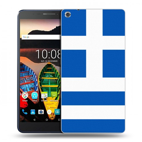 Дизайнерский силиконовый чехол для Lenovo Tab 3 7 Plus Флаг Греции
