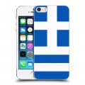 Дизайнерский пластиковый чехол для Iphone 5s Флаг Греции