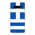 Дизайнерский силиконовый чехол для Samsung Galaxy S10 Флаг Греции