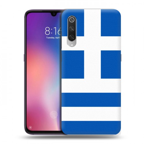 Дизайнерский силиконовый с усиленными углами чехол для Xiaomi Mi9 Флаг Греции