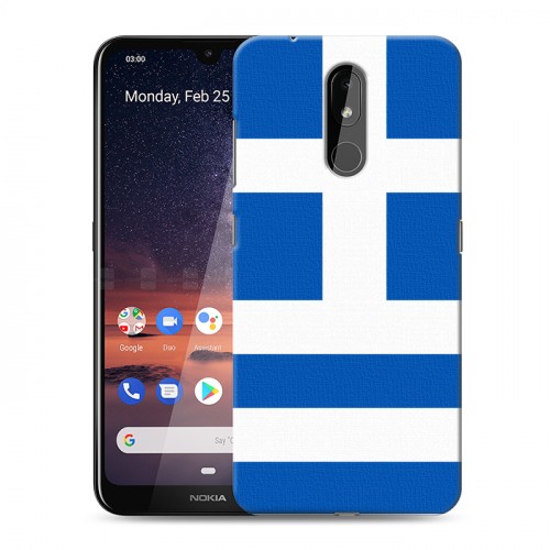 Дизайнерский силиконовый чехол для Nokia 3.2 Флаг Греции