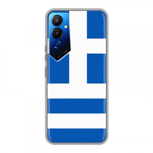 Дизайнерский силиконовый чехол для Tecno Pova 4 Флаг Греции