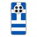 Дизайнерский силиконовый с усиленными углами чехол для Huawei Mate 50 Pro Флаг Греции
