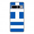 Дизайнерский силиконовый с усиленными углами чехол для Google Pixel 7 Pro Флаг Греции