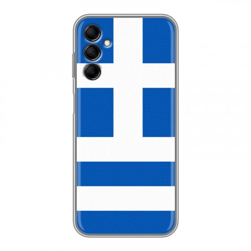 Дизайнерский силиконовый с усиленными углами чехол для Samsung Galaxy M14 5G Флаг Греции