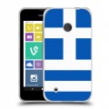 Дизайнерский пластиковый чехол для Nokia Lumia 530 Флаг Греции