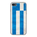 Дизайнерский силиконовый с усиленными углами чехол для Iphone 7 Флаг Греции