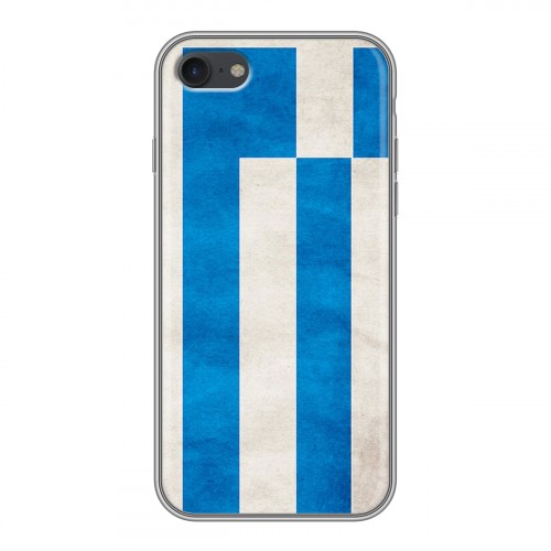 Дизайнерский силиконовый чехол для Iphone 7 Флаг Греции
