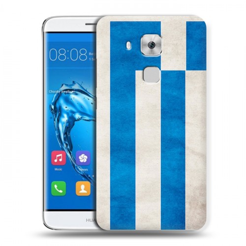 Дизайнерский пластиковый чехол для Huawei Nova Plus Флаг Греции