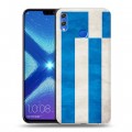Дизайнерский силиконовый чехол для Huawei Honor 8X Флаг Греции