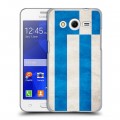 Дизайнерский пластиковый чехол для Samsung Galaxy Core 2 Флаг Греции