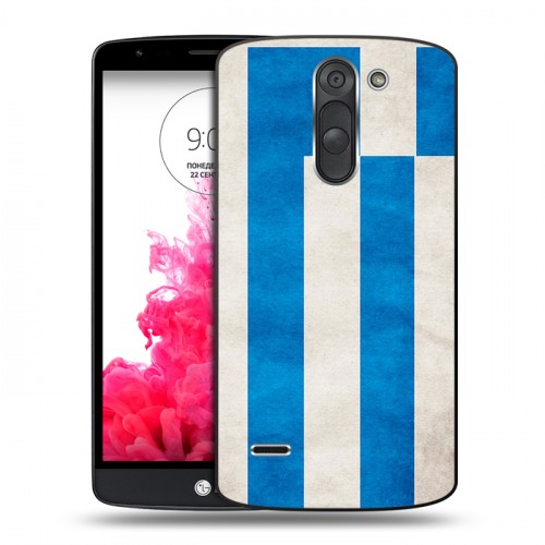 Дизайнерский пластиковый чехол для LG G3 Stylus Флаг Греции