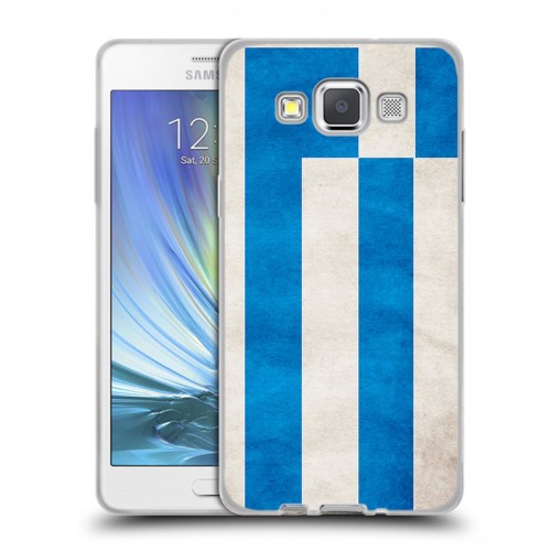 Дизайнерский пластиковый чехол для Samsung Galaxy A5 Флаг Греции