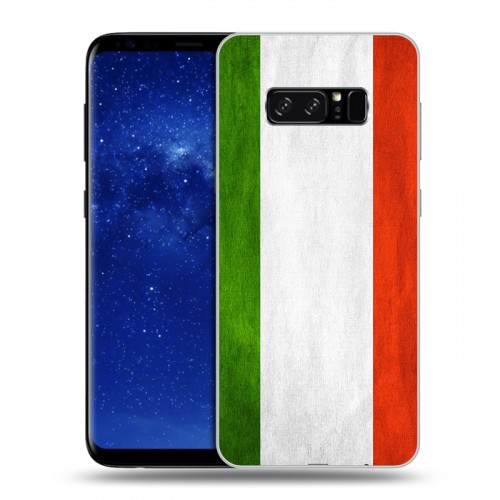 Дизайнерский силиконовый чехол для Samsung Galaxy Note 8 Флаг Италии
