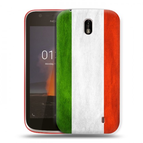 Дизайнерский пластиковый чехол для Nokia 1 Флаг Италии
